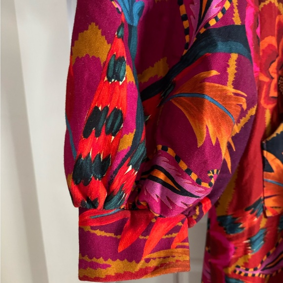 FARM Rio Vibrant Floral Maxi Dress - Red, Pink, Blue, Orange - Picture 4 of 7